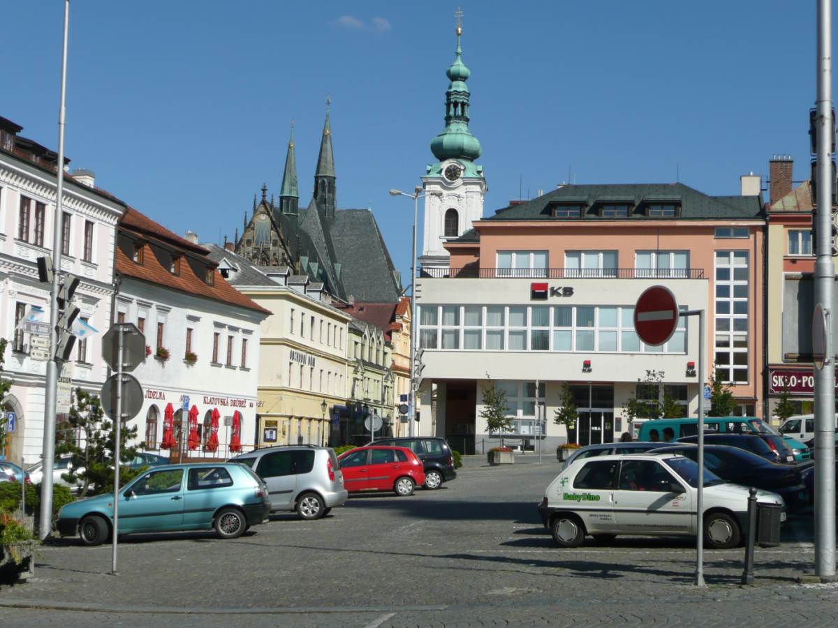 Der Marktplatz von Klattau