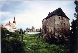 Burg und Pfarrkirche in Wildstein 1993