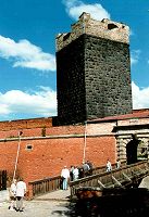 Der Schwarze Turm der Burg Eger