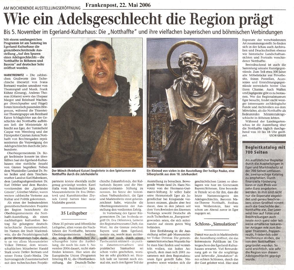 Frankenpost 22.5.2006