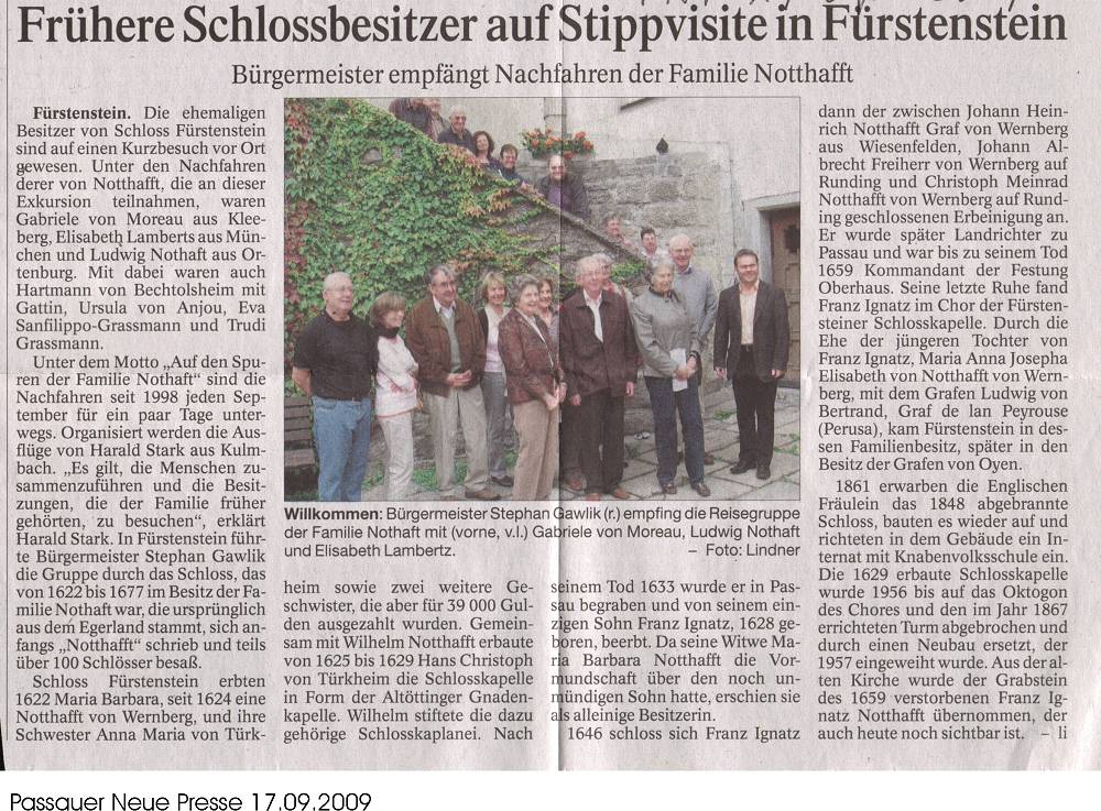 Passauer Neue Presse 17.9.09