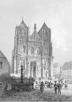 Der Regensburger Dom um 1850