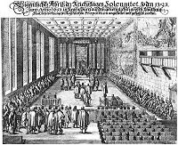 Eröffnung des Reichstages in Regensburg 1653