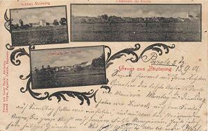 Aholming - Ansichtskarte von 1901