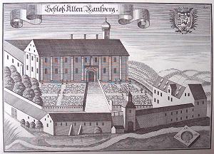 Schloss Altrandsberg, Kupferstich von Michael Wening