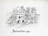 Zeichung des Schlosses Bodenstein von 1903