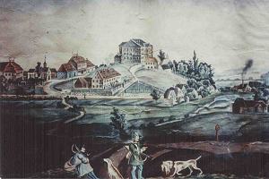 Friedenfels nach dem Brand von 1814