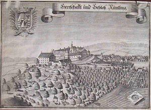Schloss Runding - Kupferstich von Michael Wening, 1726